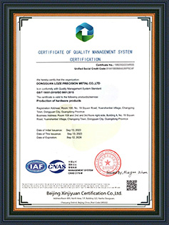 Loze Honor Certificate